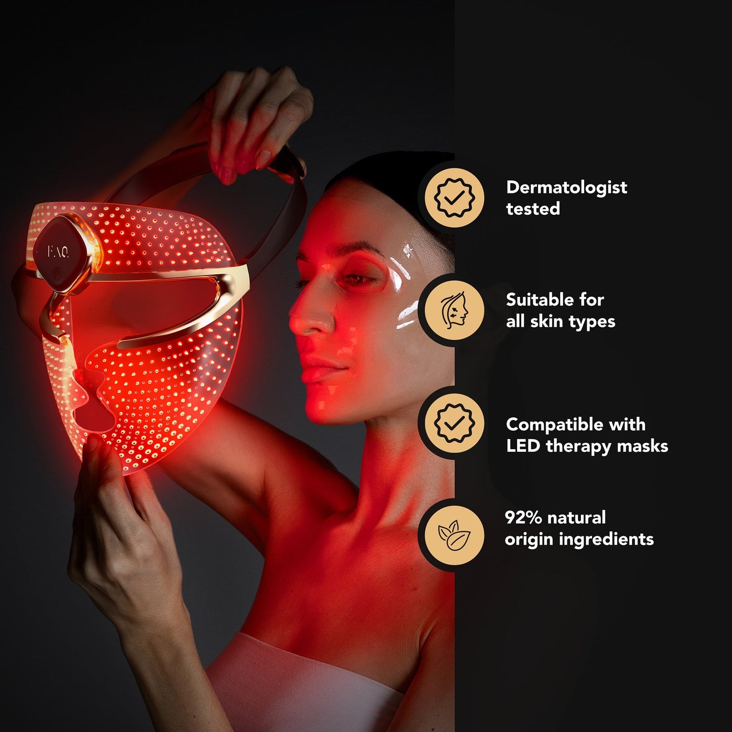 Maska LED RGB na Twarz – Terapia Światłem na Trądzik i Zmarszczki | FAQ 201